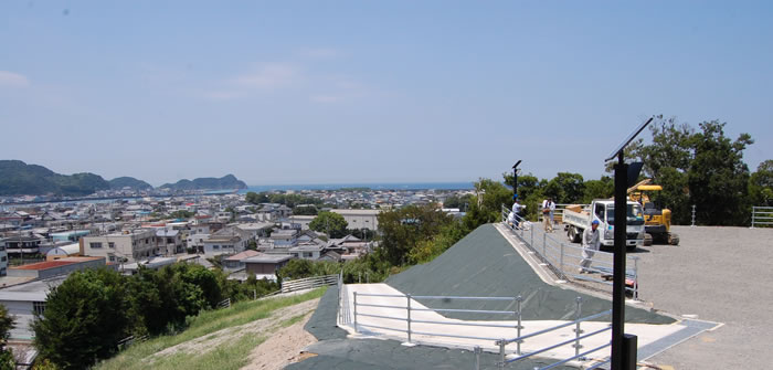 写真：河北地区避難拠点地