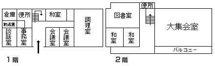 初島公民館建物平面図