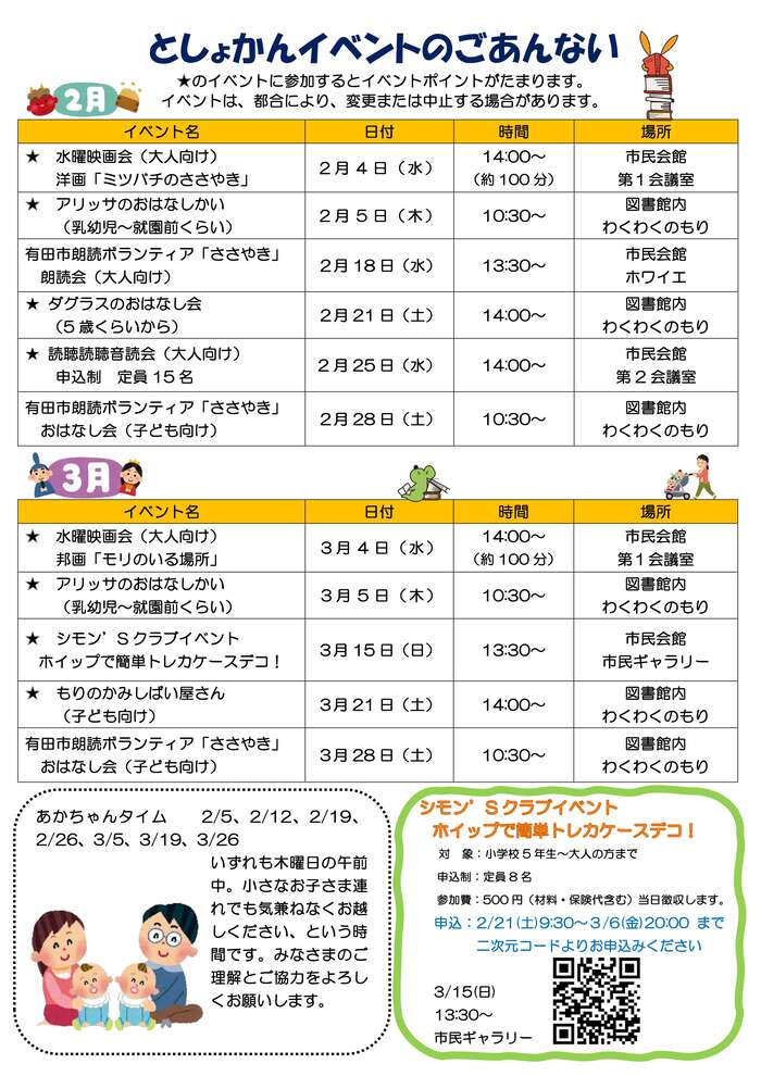 図書館だより 令和8年2月号 裏面