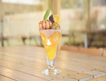 みかんとチョコのプレミアムパフェ