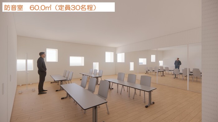 2階防音室のイメージパース
